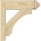 Ekena Millwork Imperial Rough Sawn Arts and Crafts Outlooker, Douglas Fir, 6"W x 18"D x 18"H OUT06X18X18IMP03RDF - alternate 2